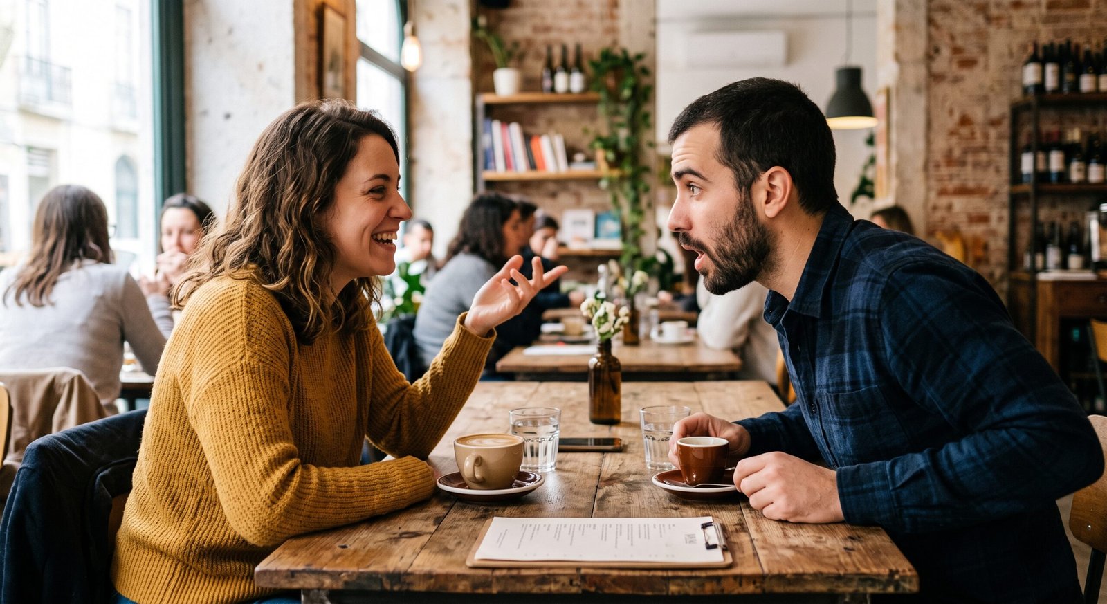 Aprenda a escutar e pare de completar a fala dos outros na sua cabeça - pessoa prestes a interromper e completar a fala do outro